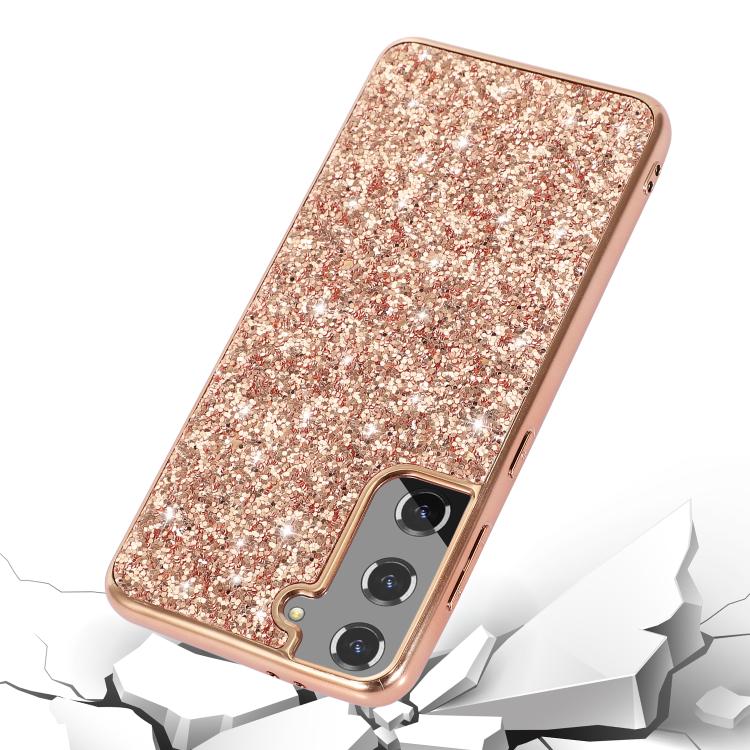For Samsung Galaxy S25+ 5G Glitter Powder Shockproof TPU Phone Case(Black) - Galaxy S25+ 5G Cases by PMC Jewellery | Online Shopping South Africa | PMC Jewellery | Buy Now Pay Later Mobicred