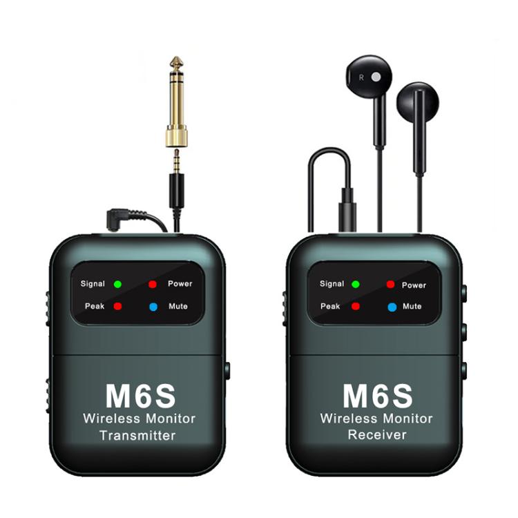 M6S Stereo Wireless In-Ear Monitor System 2.4G Transmitter & Receiver(Black) - Microphone by PMC Jewellery | Online Shopping South Africa | PMC Jewellery | Buy Now Pay Later Mobicred