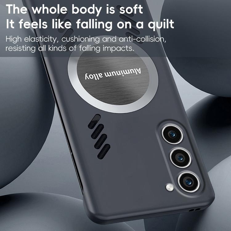 For Samsung Galaxy S23 5G All-inclusive Lens Frameless Graphene Cooling Phone Case(Black) - Galaxy S23 5G Cases by PMc TechLife | Online Shopping South Africa | PMc TechLife | Buy Now Pay Later Mobicred