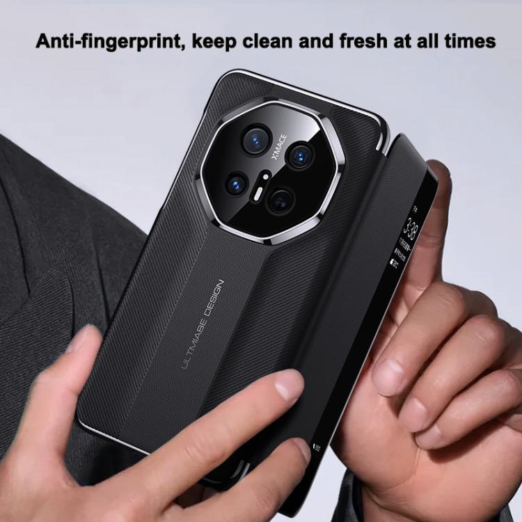 For Huawei Pura 70 Ultra Smart View Window Imitation Ultimate Design Phone Case(Red) - Huawei Cases by PMC TechLife | Online Shopping South Africa | PMC TechLife | Buy Now Pay Later Mobicred