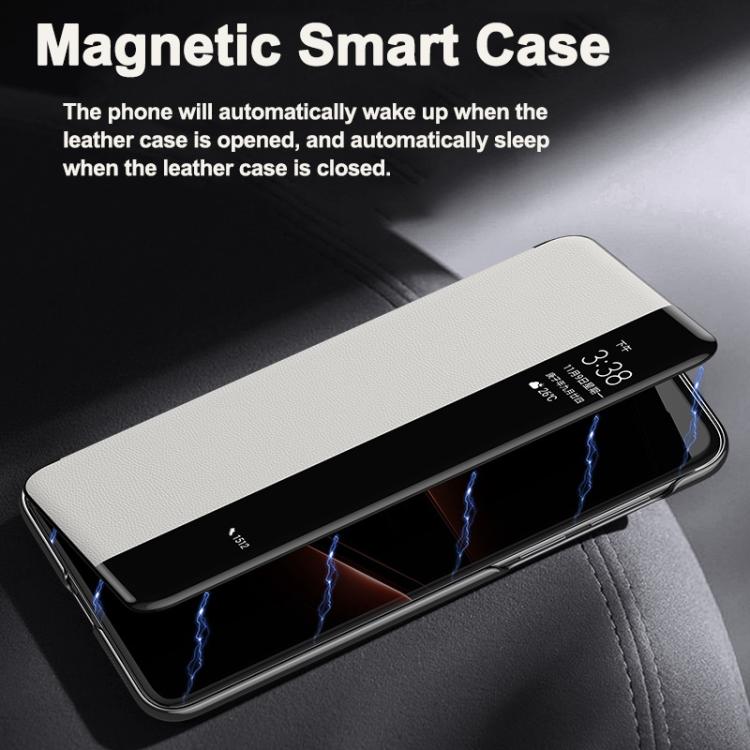 For Huawei Pura 70 Pro Smart View Window Imitation Ultimate Design Phone Case(Red) - Huawei Cases by PMC TechLife | Online Shopping South Africa | PMC TechLife | Buy Now Pay Later Mobicred