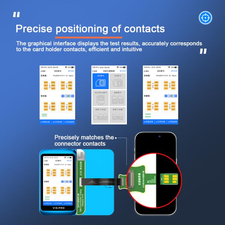JCID V1S Pro / V1SE SIM Card Holder Testing Set for iPhone 5-16 / Android SIM + TF Card - Test Tools by JC | Online Shopping South Africa | PMC TechLife | Buy Now Pay Later Mobicred