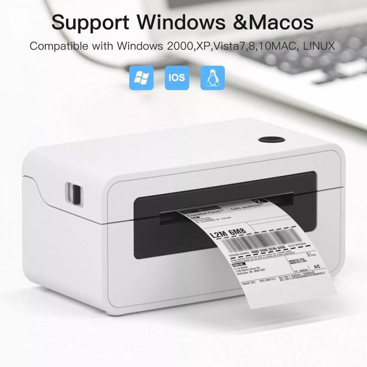HPRT N41 Computer Version Express Electronic Waybill Printer, Plug:EU Plug(White) - Receipt Printers by PMC TechLife | Online Shopping South Africa | PMC TechLife | Buy Now Pay Later Mobicred