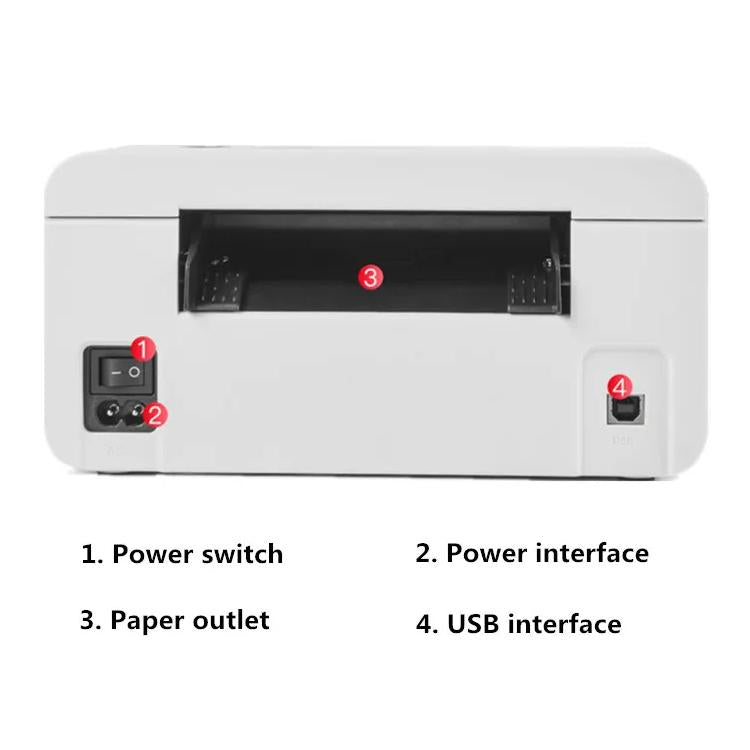 HPRT N41 Computer Version Express Electronic Waybill Printer, Plug:UK Plug(White) - Printer by PMC TechLife | Online Shopping South Africa | PMC TechLife | Buy Now Pay Later Mobicred