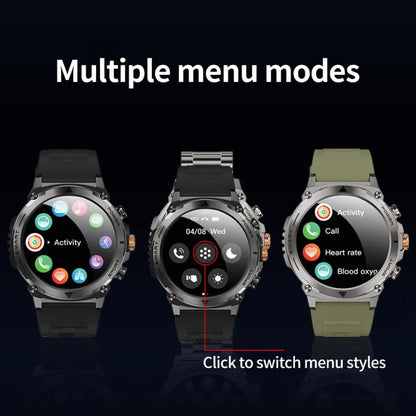 WiWU  SW03 1.43 inch AMOLED IP68 Fitness Smart Watch Supports Bluetooth Call(Silver) - Smart Watches by WIWU | Online Shopping South Africa | PMC Jewellery | Buy Now Pay Later Mobicred