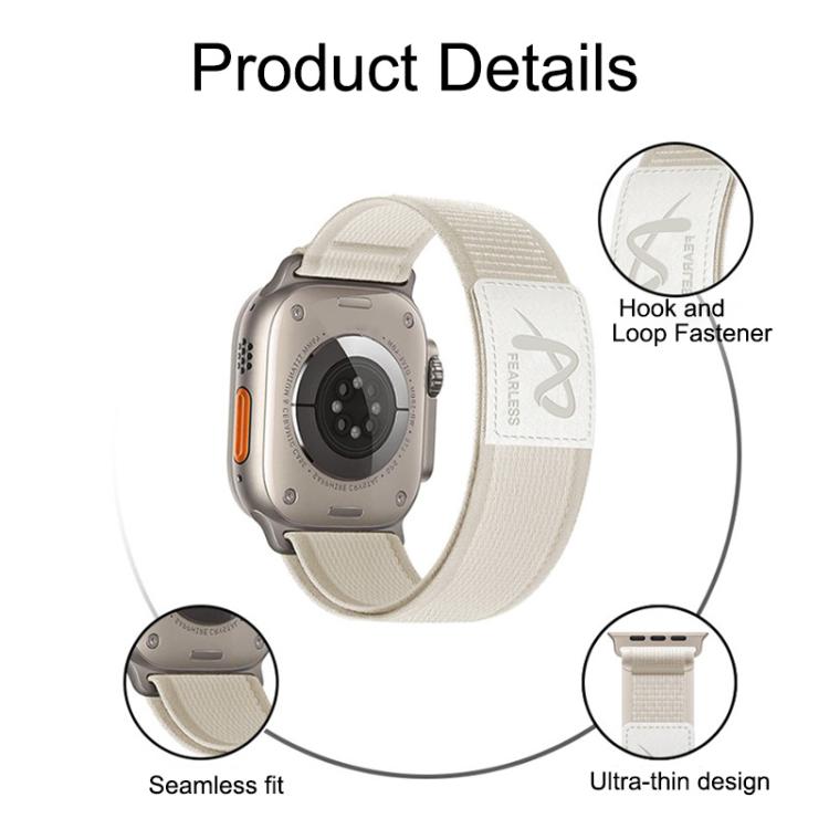 For Apple Watch 42mm / 41mm / 40mm / 38mm Fearless Trail Loop Nylon Band(Orange) - free shipping - PMc TechLife - Order now!