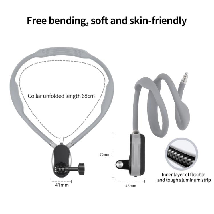 Magnetic Neck Mount Anti-shake Bracket, Type:3 in 1 J-Hook Buckle - free shipping - PMC TechLife - Order now!