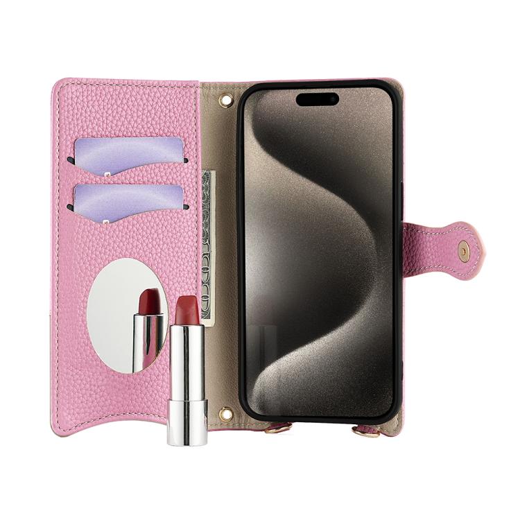 For Honor 200 Crossbody Chain Fishtail Litchi Leather Phone Case(Pink) - Honor Cases by PMC TechLife | Online Shopping South Africa | PMC TechLife | Buy Now Pay Later Mobicred