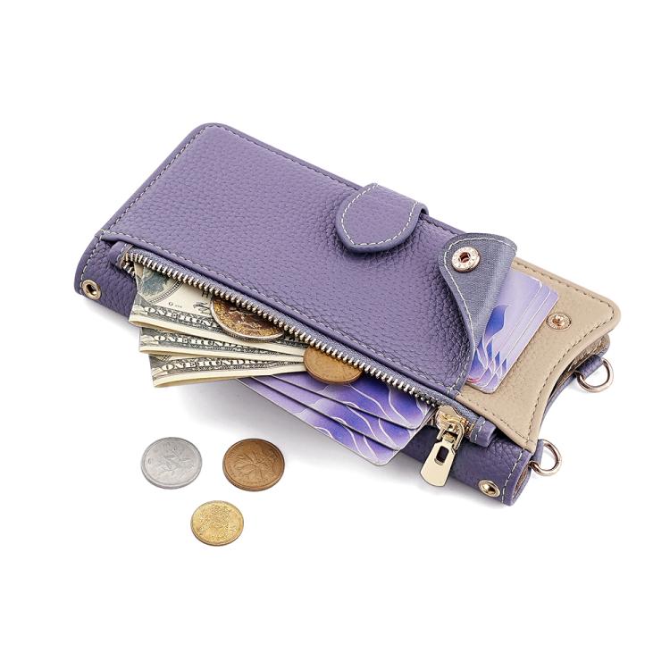 For Itel A50 Crossbody Chain Fishtail Litchi Leather Phone Case(Purple) - free shipping - PMC TechLife - Order now!