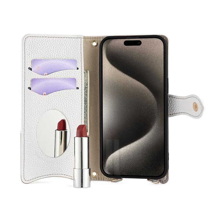 For Itel A50 Crossbody Chain Fishtail Litchi Leather Phone Case(White) - free shipping - PMC TechLife - Order now!