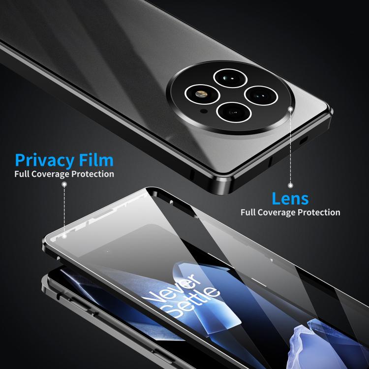 For OnePlus 13 Magnetic HD Tempered Glass Phone Case(Blue) - OnePlus Cases by PMC TechLife | Online Shopping South Africa | PMC TechLife | Buy Now Pay Later Mobicred