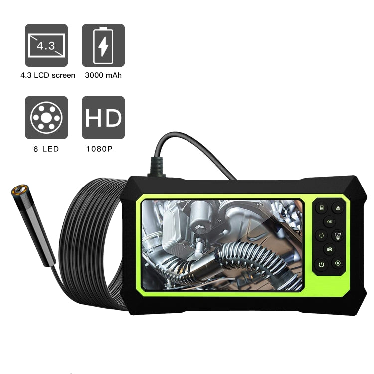 5.5mm 1080P IP68 Water-resistant 4.3 inch Screen Single Camera Digital Endoscope, Line Length:2m -  by PMC Jewellery | Online Shopping South Africa | PMC Jewellery | Buy Now Pay Later Mobicred