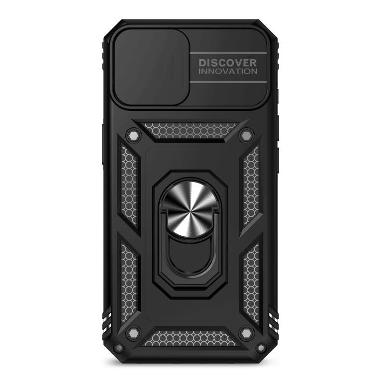 For iPhone 16e Sliding Camshield Holder Phone Case(Black) - iPhone 16e Cases by PMC TechLife | Online Shopping South Africa | PMC TechLife | Buy Now Pay Later Mobicred
