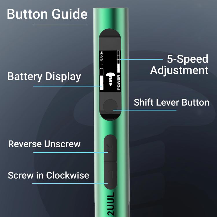 2uul SD11 Espresso Electric Screwdriver Set - free shipping - PMC TechLife - Order now!