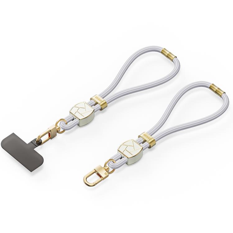 DUX DUCIS Garden Series Broken Ice Pattern Adjustable Short Phone Lanyard(Grey) - Lanyards & Wrist Straps by DUX DUCIS | Online Shopping South Africa | PMc TechLife | Buy Now Pay Later Mobicred