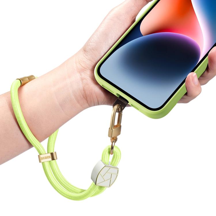 DUX DUCIS Garden Series Broken Ice Pattern Adjustable Short Phone Lanyard(Green Yellow) - Lanyards & Wrist Straps by DUX DUCIS | Online Shopping South Africa | PMc TechLife | Buy Now Pay Later Mobicred