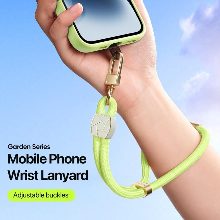 DUX DUCIS Garden Series Broken Ice Pattern Adjustable Short Phone Lanyard(Green Yellow) - Lanyards & Wrist Straps by DUX DUCIS | Online Shopping South Africa | PMc TechLife | Buy Now Pay Later Mobicred