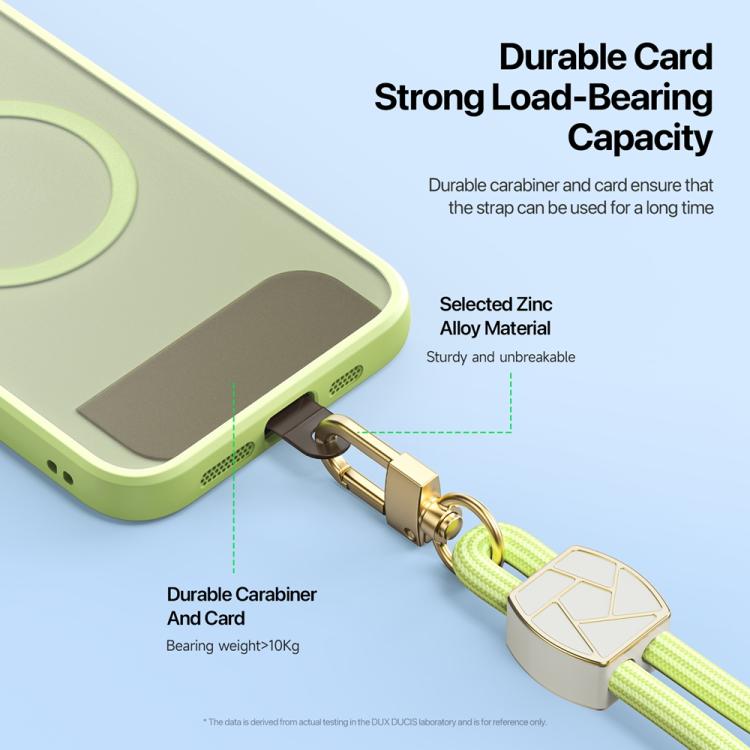 DUX DUCIS Garden Series Broken Ice Pattern Adjustable Short Phone Lanyard(Green Yellow) - Lanyards & Wrist Straps by DUX DUCIS | Online Shopping South Africa | PMc TechLife | Buy Now Pay Later Mobicred