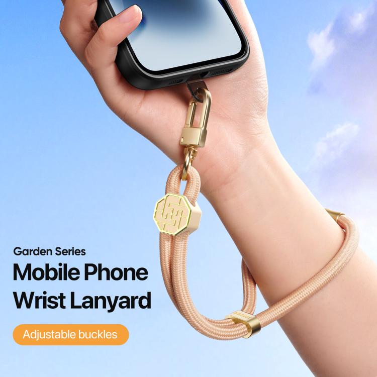 DUX DUCIS Garden Series Swastika Pattern Adjustable Short Phone Lanyard(Amber Color) - Lanyards & Wrist Straps by DUX DUCIS | Online Shopping South Africa | PMc TechLife | Buy Now Pay Later Mobicred
