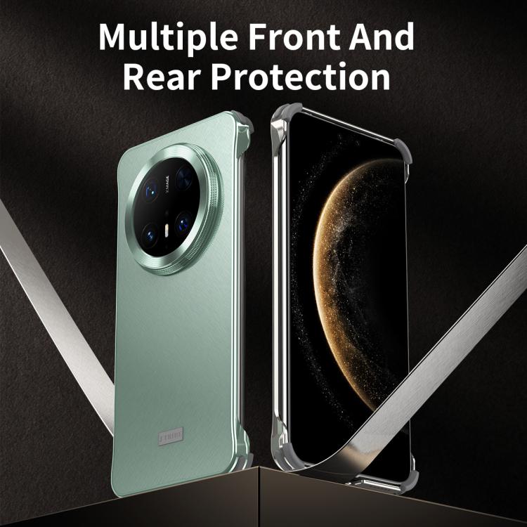 For Huawei Mate 70 Pro+ Micro Frosted Metal Phone Case(Black) - Huawei Cases by PMC TechLife | Online Shopping South Africa | PMC TechLife | Buy Now Pay Later Mobicred