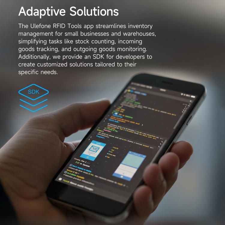 Ulefone Bluetooth 5.2 Portable UHF RFID Tag Reader(Black) - free shipping - PMC TechLife - Order now!