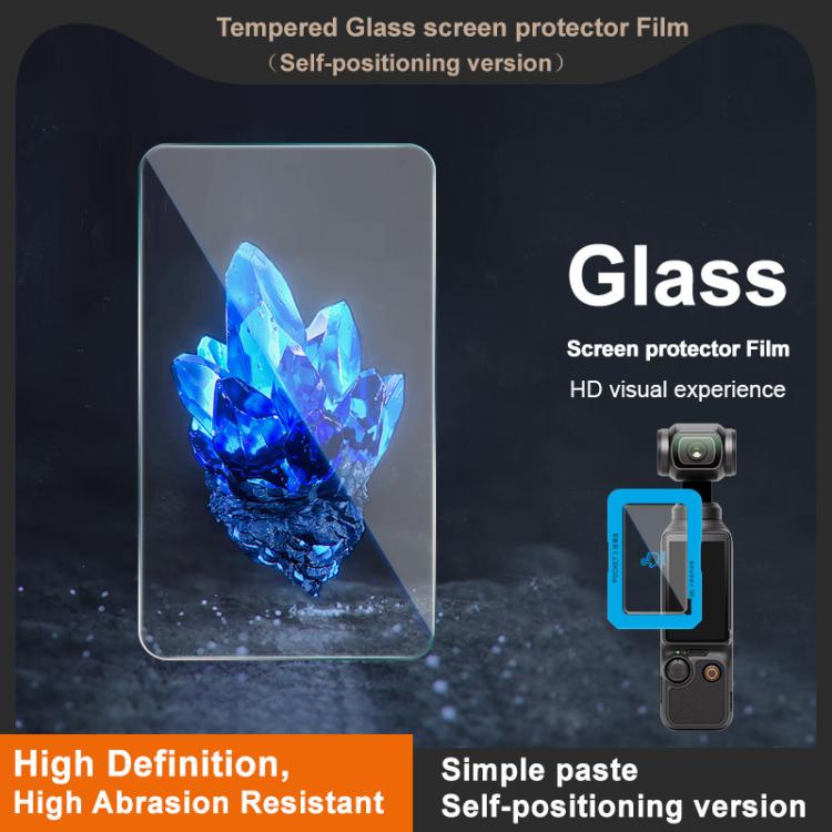 For DJI Osmo Pocket 3 imak Tempered Glass Film, Self-positioning Version - free shipping - PMC TechLife - Order now!