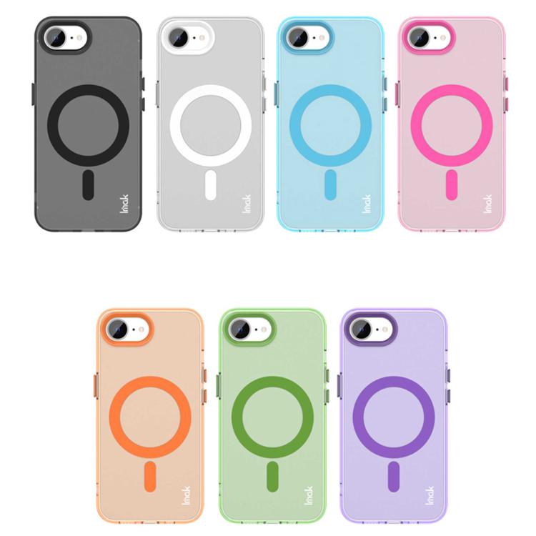 For iPhone 16e IMAK Candy Series Shockproof MagSafe Phone Case(Blue) - free shipping - PMC TechLife - Order now!
