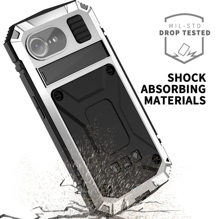For iPhone 16e IP68 Waterproof Dustproof Shockproof Phone Case(Silver) - iPhone 16e Cases by PMC TechLife | Online Shopping South Africa | PMC TechLife | Buy Now Pay Later Mobicred