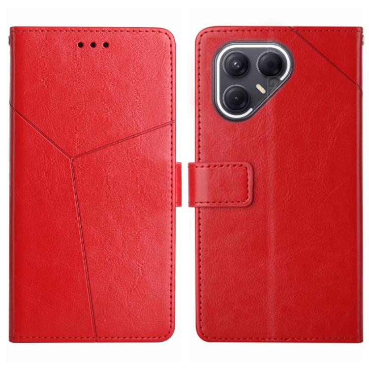For Tecno Pova 7 5G Y-shaped Pattern Flip Leather Phone Case(Red) - free shipping - PMC TechLife - Order now!