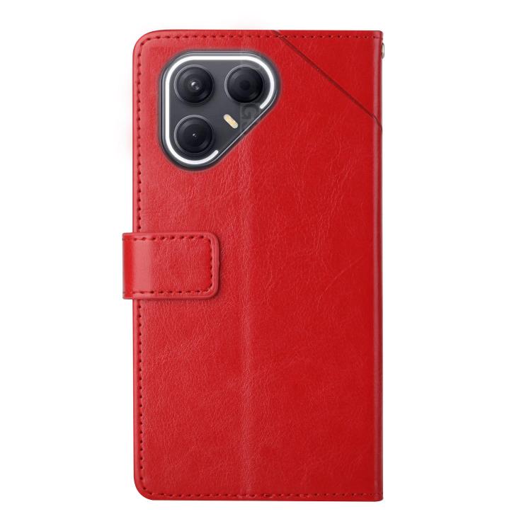 For Tecno Pova 7 5G Y-shaped Pattern Flip Leather Phone Case(Red) - free shipping - PMC TechLife - Order now!