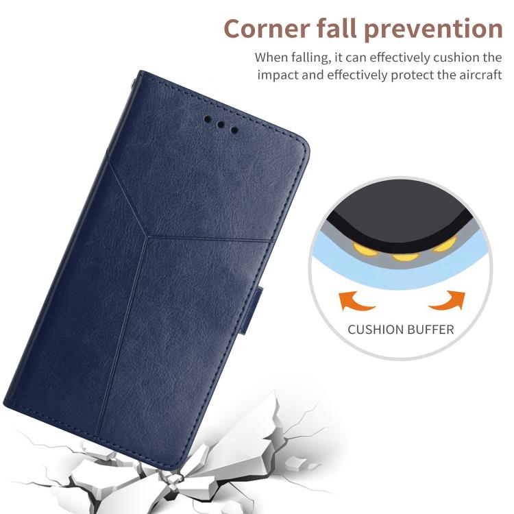 For Tecno Pova 7 Ultra 5G Y-shaped Pattern Flip Leather Phone Case(Blue) - free shipping - PMC TechLife - Order now!