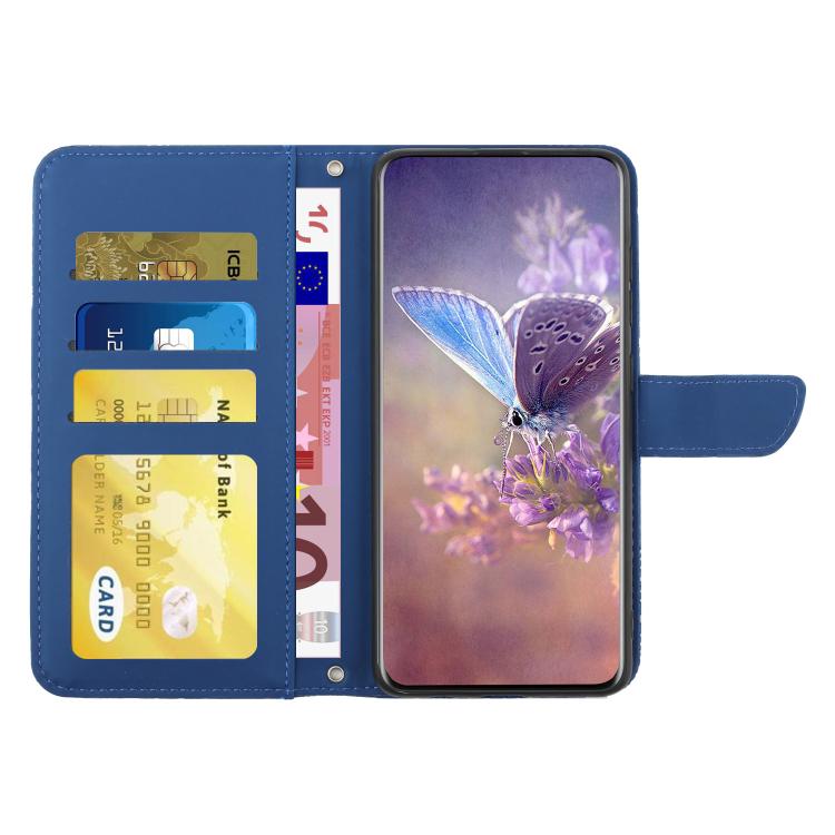 For Tecno Spark 40 Pro 4G Skin Feel Butterfly Embossed Flip Leather Phone Case(Blue) - free shipping - PMC TechLife - Order now!