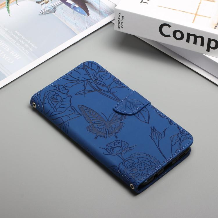 For Tecno Spark 40 4G Skin Feel Butterfly Embossed Flip Leather Phone Case(Blue) - free shipping - PMC TechLife - Order now!