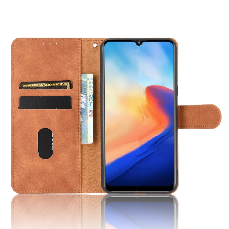 For Blackview A80 Solid Color Skin Feel Magnetic Buckle Horizontal Flip Calf Texture PU Leather Case with Holder & Card Slots & Wallet(Brown) - More Brand by PMC Jewellery | Online Shopping South Africa | PMC Jewellery