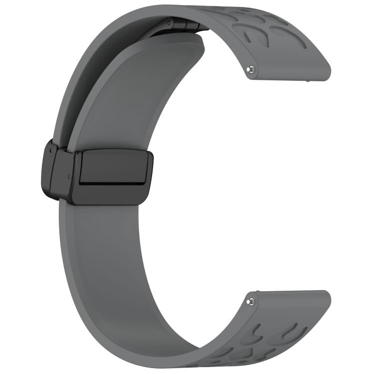20mm Kalebol Universal Leopard Print Magnetic Folding Buckle Silicone Strap(Space Grey) - free shipping - PMc TechLife - Order now!