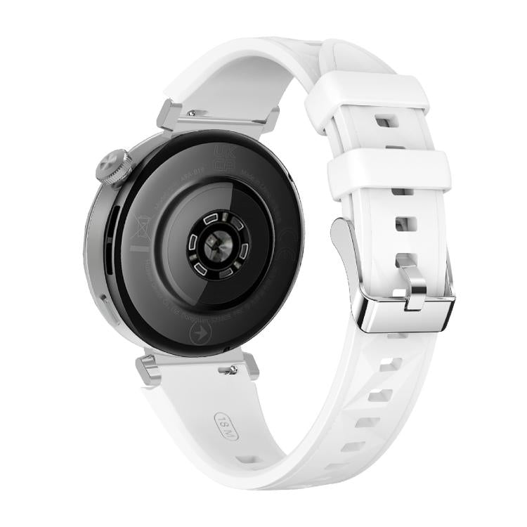 Kalebol 18mm Universal Diamond Embossed Silicone Strap(White) - 18mm Bands by Kalebol | Online Shopping South Africa | PMc TechLife | Buy Now Pay Later Mobicred