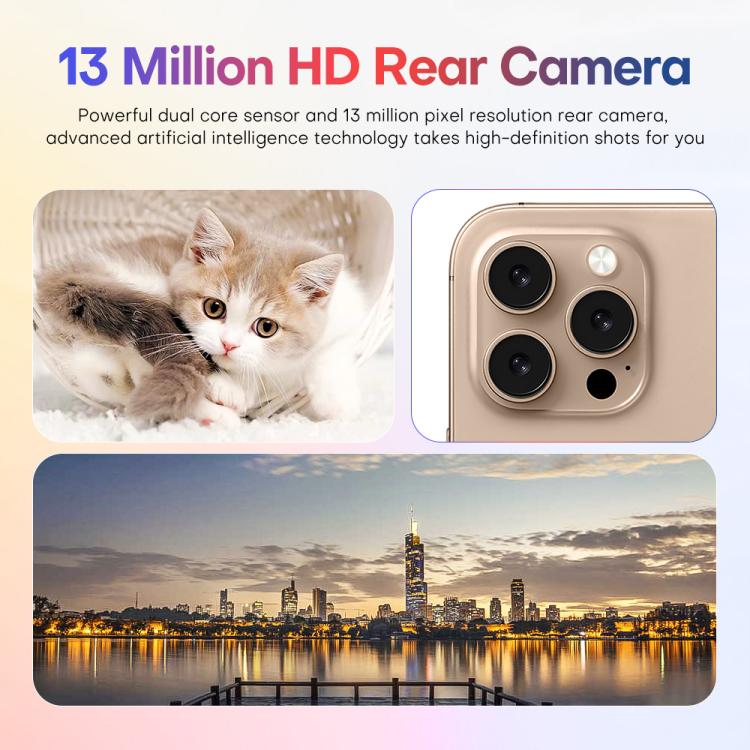 A88 / i16 Pro Max, 2GB+16GB, 6.6 inch Android 8.1 MTK6580A Quad Core, OTG, Network: 3G, Dual SIM, Plug:UK Plug(Titanium Grey) - free shipping - PMc TechLife - Order now!