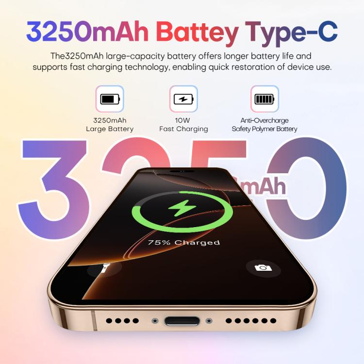 A88 / i16 Pro Max, 2GB+16GB, 6.6 inch Android 8.1 MTK6580A Quad Core, OTG, Network: 3G, Dual SIM, Plug:EU Plug(Titanium White) - free shipping - PMc TechLife - Order now!