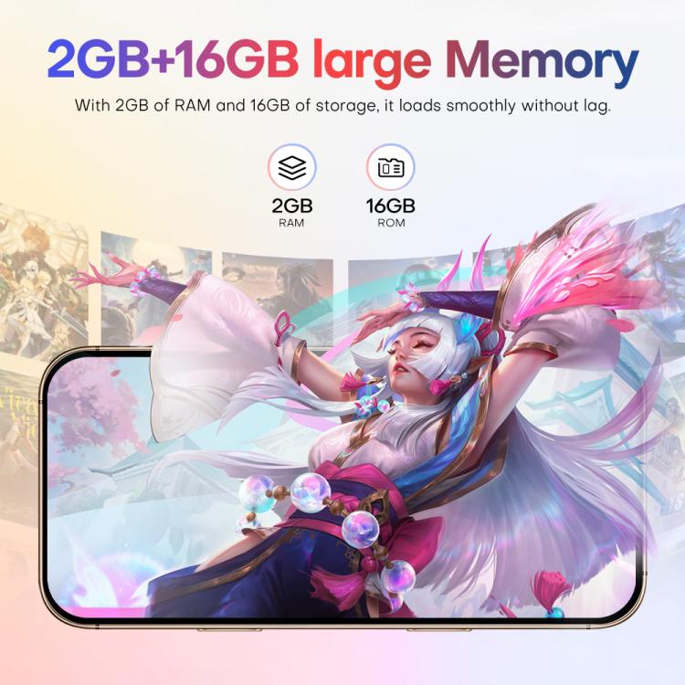 A88 / i16 Pro Max, 2GB+16GB, 6.6 inch Android 8.1 MTK6580A Quad Core, OTG, Network: 3G, Dual SIM, Plug:UK Plug(Titanium Grey) - free shipping - PMc TechLife - Order now!