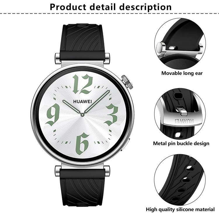 Kalebol 18mm Universal Textured Silicone Silver Buckle Strap(Light Grey) - free shipping - PMc TechLife - Order now!