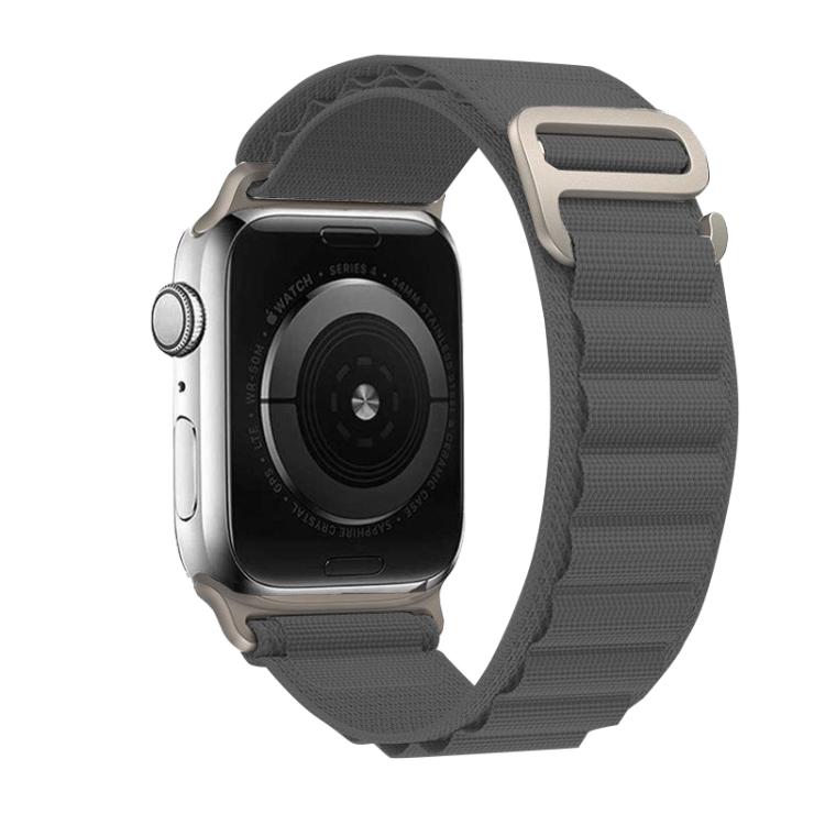 For Apple Watch 46mm / 49mm / 45mm / 44mm Kalebol Aline Nylon Loop Watch Band(Light Grey) - Watch Bands by Kalebol | Online Shopping South Africa | PMC TechLife | Buy Now Pay Later Mobicred