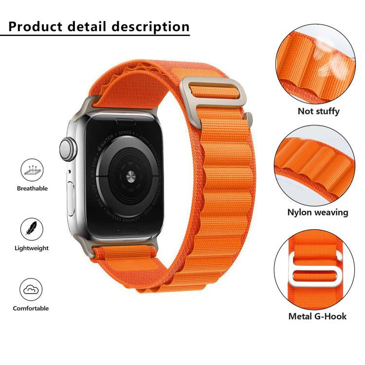 For Apple Watch 46mm / 49mm / 45mm / 44mm Kalebol Aline Nylon Loop Watch Band(Pink Gradient) - Watch Bands by Kalebol | Online Shopping South Africa | PMC TechLife | Buy Now Pay Later Mobicred