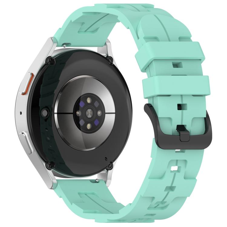 20mm Kalebol Solid Color Black Buckle Round Tail Silicone Watch Band(Teal) - free shipping - PMc TechLife - Order now!