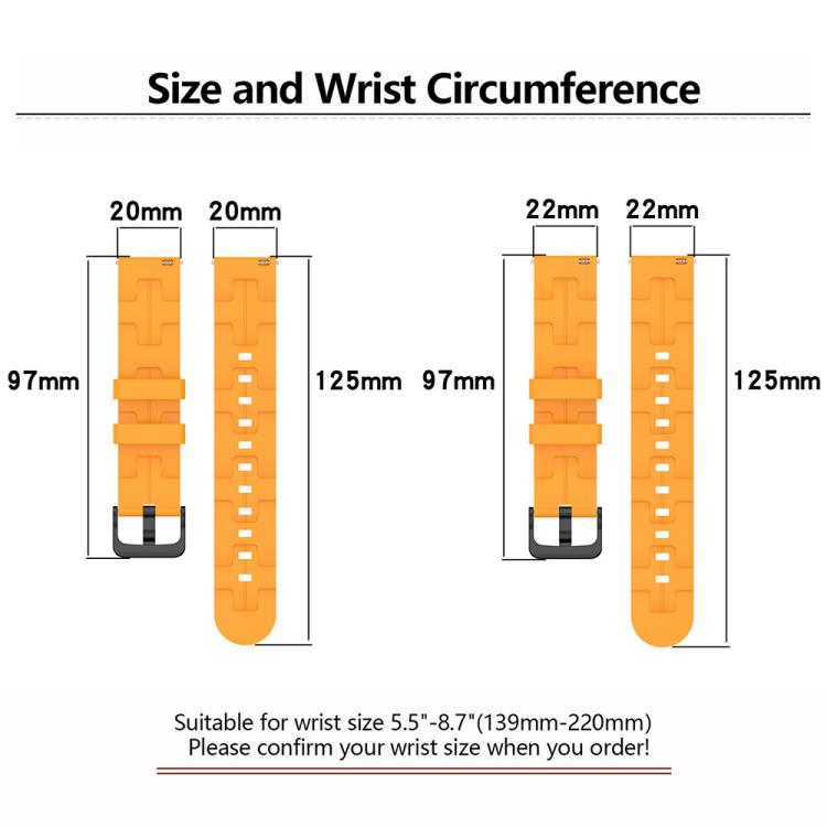 20mm Kalebol Solid Color Black Buckle Round Tail Silicone Watch Band(Teal) - free shipping - PMc TechLife - Order now!