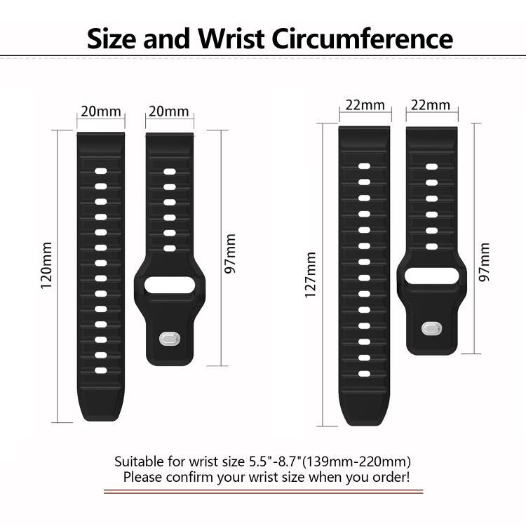 20mm Kalebol Wave Pattern Studded Buckle Silicone Watch Band(Yellow) - free shipping - PMc TechLife - Order now!