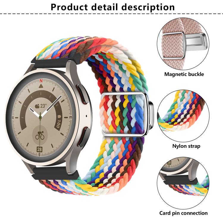 22mm Kalebol Nylon Braided Loop Magnetic Buckle Watch Band(Denim) - free shipping - PMc TechLife - Order now!