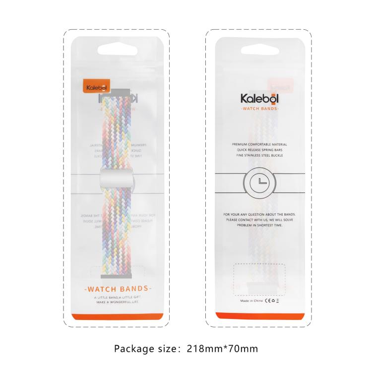 20mm Kalebol Nylon Braided Loop Magnetic Buckle Watch Band(Violet) - free shipping - PMc TechLife - Order now!