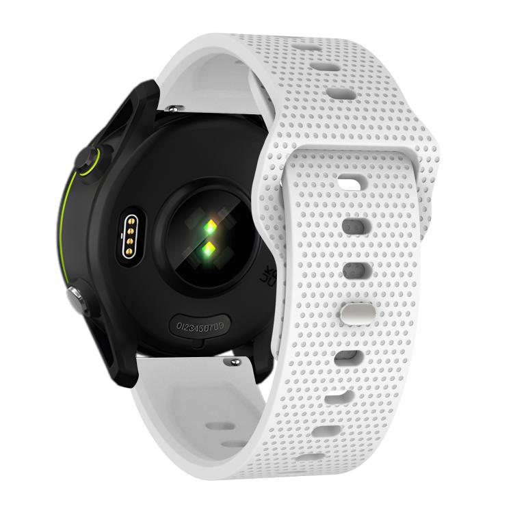 20mm Kalebol Dot Studded Buckle Silicone Watch Band(White) - 20mm Bands by Kalebol | Online Shopping South Africa | PMc TechLife | Buy Now Pay Later Mobicred