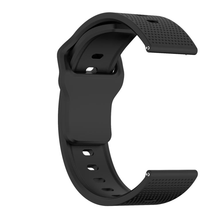 20mm Kalebol Dot Studded Buckle Silicone Watch Band(Black) - 20mm Bands by Kalebol | Online Shopping South Africa | PMc TechLife | Buy Now Pay Later Mobicred