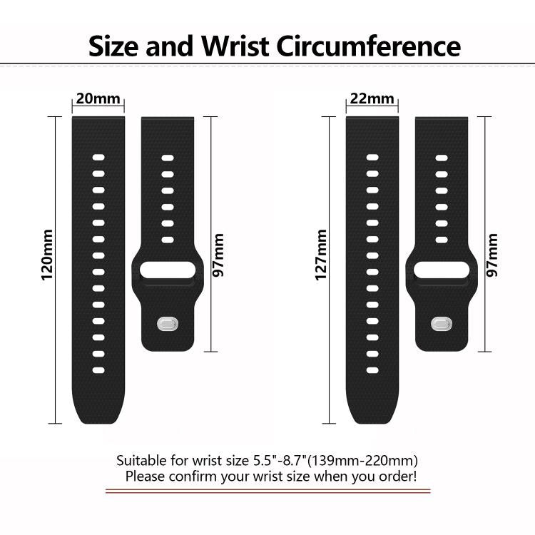 20mm Kalebol Dot Studded Buckle Silicone Watch Band(Grey) - 20mm Bands by Kalebol | Online Shopping South Africa | PMc TechLife | Buy Now Pay Later Mobicred